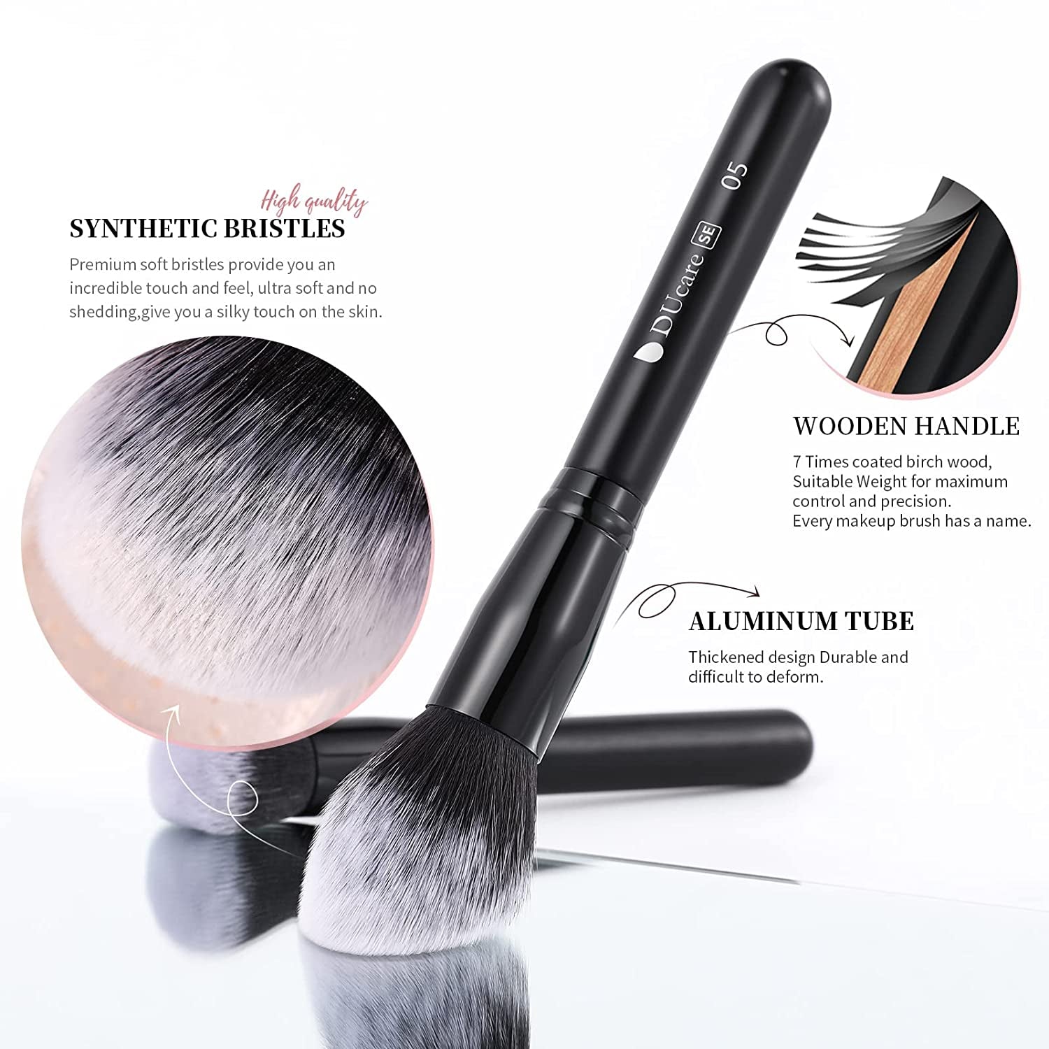 27-Piece Professional Makeup Brush Set - Premium Synthetic Kabuki Brushes for Foundation, Blending, Face Powder, Blush, Concealers, and Eye Shadows