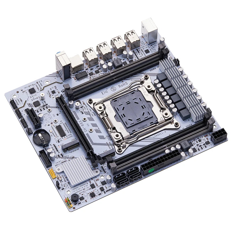 X99 Motherboard Kit with LGA2011-3 Xeon E5-2630 V4 CPU, 16GB DDR4 REG ECC RAM, PCIe x16, NVMe M.2 & SATA Support – X99 H5